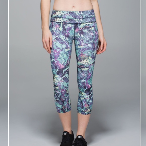 lululemon athletica Pants - Lululemon Run: Inspire Crop II iridescent Multi